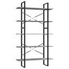 vidaXL Libreria a 5 Ripiani Grigio Cemento 100x30x175cm in Multistrato