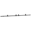 vidaXL Kit di Binari per Porte Scorrevoli 305 cm Acciaio Nero