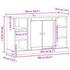vidaXL Credenza Legno vecchio 100 x 35,5 x 60 cm Legno multistrato