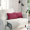 vidaXL Cuscini da Divano 2 pcs Rosso vino 50 x 30 cm Tessuto in Cords