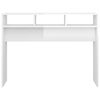 vidaXL Tavolino Consolle Bianco Lucido 105x30x80 cm Legno Multistrato