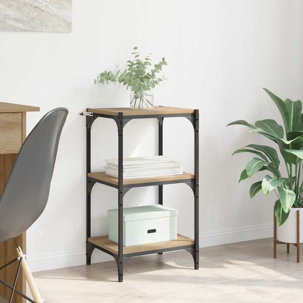 vidaXL Armadio per Libri rovere artigianale 40 x 33 x 70,5 cm