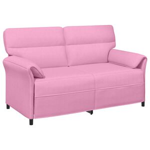 vidaXL Divano a 2 Posti 2 posto Rosa 158 x 83 x 95 cm Tessuto