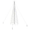 vidaXL Albero di Natale LED con picchetti per il terreno 400 cm Ferro