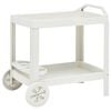 vidaXL Carrello per Bevande Bianco 69x53x72 cm in Plastica