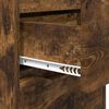 vidaXL Comodini 2 pcs Rovere fum&eacute; 40 x 30 x 467 cm Legno multistrato