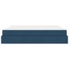 vidaXL Struttura letto con materasso con materasso 2 pcs Blu Tessuto