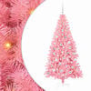 vidaXL Albero di Natale con luci LED Rosa 180 cm PVC e Acciaio