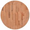 vidaXL Piano per Tavolo &Oslash;60x4 cm Rotondo in Legno Massello di Faggio