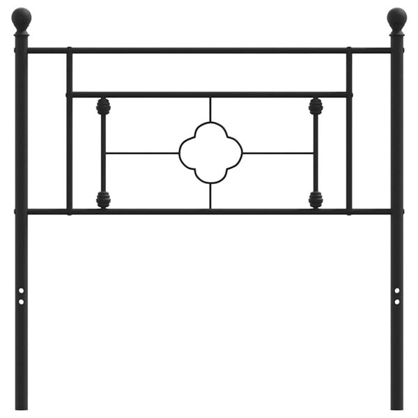 vidaXL Testiera di Ricambio in Metallo Nero 100 cm