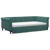 vidaXL Divano Letto Estraibile Cassetti Verde Scuro 100x200cm Velluto