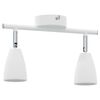 vidaXL Faretto da soffitto Bianco 25.5 x 8 x 16 cm Metallo