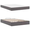vidaXL Struttura letto con materasso con materasso 2 pcs Grigio PVC