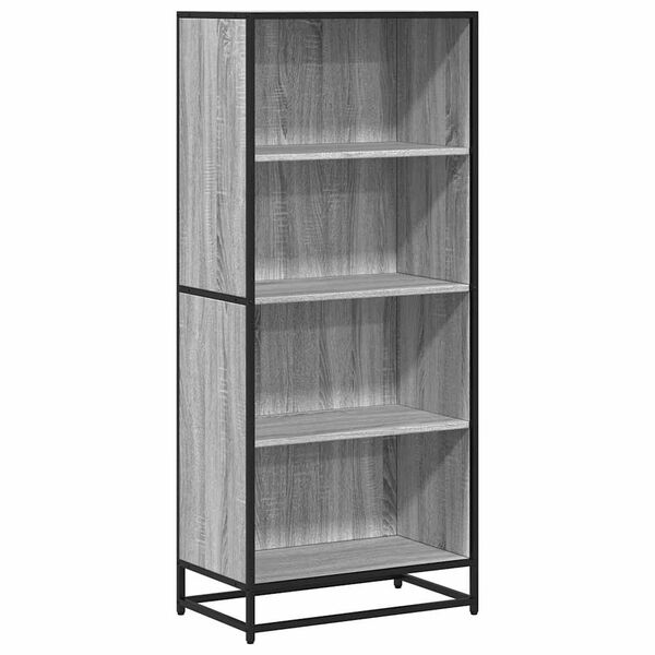 vidaXL Libreria Grigio Sonoma 60x35x139 cm in Truciolato
