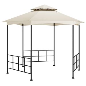 vidaXL Gazebo con Pareti Laterali 3,1x2,7 m Crema