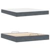 vidaXL Struttura letto con materasso 2 pcs Grigio Sfumato Velluto