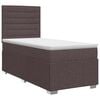 vidaXL Letto box spring con materasso Marrone Scuro 90 x 200 cm