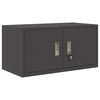 vidaXL Armadio Nero 80 x 40 x 40 cm Acciaio