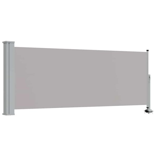 vidaXL Tenda da Sole Laterale Retrattile 100 x 300 cm Grigia