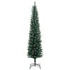 vidaXL Albero di Natale Artificiale Sottile con 300 LED 180 cm