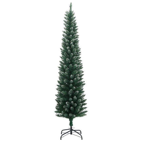 vidaXL Albero di Natale Artificiale Sottile con 300 LED 180 cm