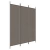 vidaXL Divisorio a 3 Pannelli Antracite 150x200 cm in Tessuto