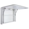 vidaXL Armadietto Bagno con Specchio e LED 80x9,5x55 cm