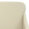 vidaXL Poltrona Crema 63x76x80 cm Similpelle