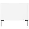 vidaXL Tavolino da Salotto Bianco Lucido 102x50x40cm Legno Multistrato