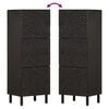vidaXL Credenza Nera 40x33x110 cm in Legno Massello di Mango
