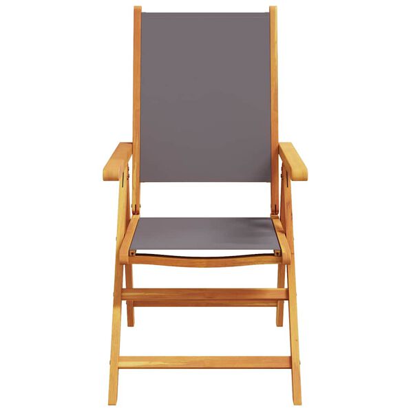 vidaXL Set Pranzo da Giardino 7 pz Antracite Tessuto e Legno Massello