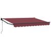 vidaXL Tenda retrattile Borgogna 3 x 2 m Poliestere e Metallo