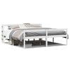 vidaXL Letto Anziani con Testiera Bianco 200x200cm Legno Massello Pino