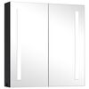 vidaXL Armadietto Bagno con Specchio e LED 60x14x62 cm