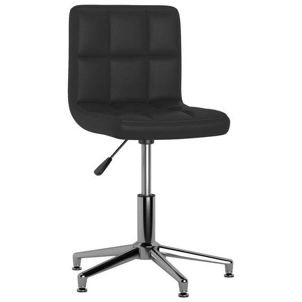 vidaXL Sedie da Pranzo Girevoli 2 pz Nere in Similpelle