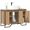 vidaXL Mobiletto per Lavabo Altro Rovere artigianale 91 x 35 x 60 cm