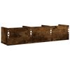 vidaXL Mobili Parete 2 pz Rovere Fumo 75x18x16,5 cm Legno Multistrato