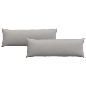 vidaXL Cuscini da Divano 2 pcs Grigio Nuvola 120 x 40 cm Tessuto