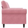 vidaXL Divano a 2 Posti Rosa 120 cm in Velluto