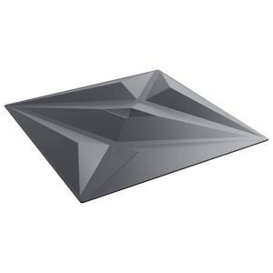 vidaXL Pannelli da parete 12 pz 50 x 50 cm Grigio Stella Schiuma XPS