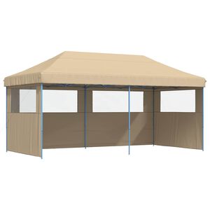 vidaXL Tenda Party Beige 292 x 580 x 315 cm Tessuto Oxford