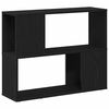 vidaXL Set mobile TV 80 x 24 x 63 cm Rovere Nero Legno ingegnerizzato