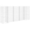 vidaXL Gabbione Fioriera ad "H" in Filo di Acciaio 260x40x120 cm