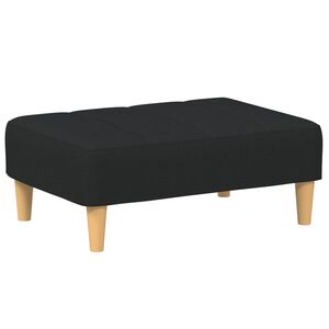vidaXL Poggiapiedi Nero 77x55x31 cm in Tessuto