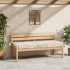 vidaXL Cuscino per Pallet e Pavimento in Cotone 120x80x10 cm Beige