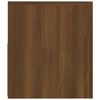 vidaXL Comodini 2 pz con Luci LED Rovere Marrone 60x35x40 cm