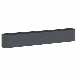 vidaXL Letto rialzato da giardino Antracite 280 x 40 x 40 cm