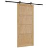 vidaXL Porta scorrevole ORKDAL Marrone 93 x 211 cm Pino massello