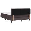 vidaXL Letto box spring con materasso Marrone Scuro 160 x 200 cm