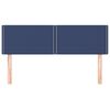 vidaXL Testiera Blu 144x5x78/88 cm in Tessuto